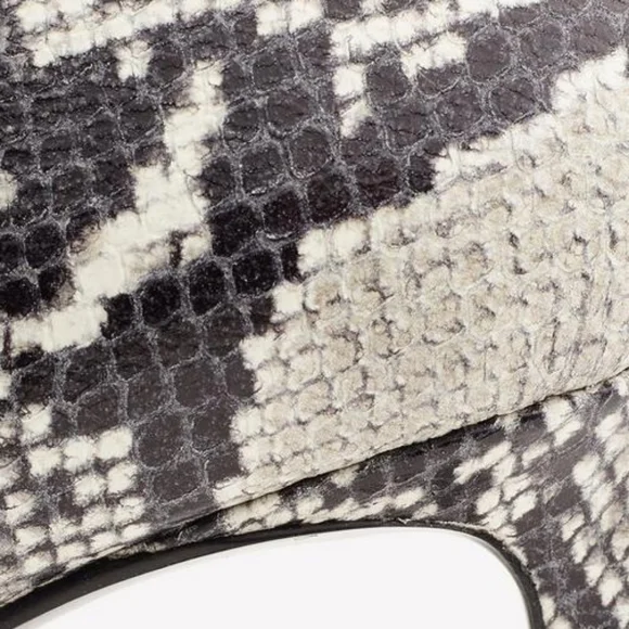 RAG & BONE BEHA LEATHER BOOT - BLACK /WHITE MULTI SIZE 10